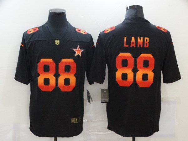 Men's Dallas Cowboys #88 CeeDee Lamb 2020 Black Fashion Limited Stitched Jersey